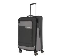 travelite Maleta de 4 Ruedas tamaño L de Material Reciclado, Equipaje de la Serie VIIA: Carrito con Pliegue elástico y protección en los Bordes, 77 cm, 91-103 litros