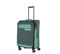 travelite Maleta de 4 Ruedas tamaño M de Material Reciclado, Equipaje de la Serie VIIA: Carrito con Pliegue elástico y protección en los Bordes, 67 cm, 70-80 litros