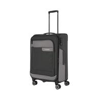 travelite Maleta de 4 Ruedas tamaño M de Material Reciclado, Equipaje de la Serie VIIA: Carrito con Pliegue elástico y protección en los Bordes, 67 cm, 70-80 litros