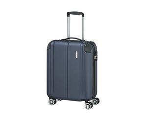 travelite Maleta de Mano Bordtrolley, Ligera, 4 Ruedas, City, Funda rígida pequeña con Superficie Resistente a los arañazos, 55 cm, 40 litros