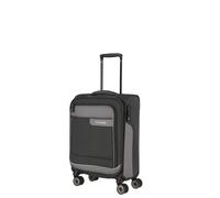 travelite Maleta de Mano con 4 Ruedas, Carcasa Blanda Hecha de Material Reciclado, Cumple con la Norma IATA, Serie VIIA: Carro con función de Enganche y protección de Bordes, 55 cm, 34 litros