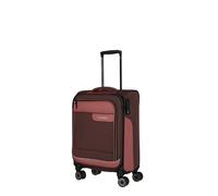 travelite Maleta de Mano con 4 Ruedas, Carcasa Blanda Hecha de Material Reciclado, Cumple con la Norma IATA, Serie VIIA: Carro con función de Enganche y protección de Bordes, 55 cm, 34 litros