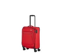 travelite Maleta de mano con 4 ruedas, carcasa blanda, tamaño equipaje de cabina IATA; serie CHIOS, carro con protección de bordes y función de enganche, 55 cm, 34 litros