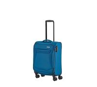 travelite Maleta de mano con 4 ruedas, carcasa blanda, tamaño equipaje de cabina IATA; serie CHIOS, carro con protección de bordes y función de enganche, 55 cm, 34 litros