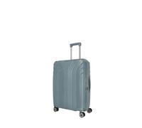 travelite Maleta mediana rígida de 4 ruedas con forro interior reciclado, serie de equipaje ELVAA: elegante carrito con pliegue de expansión, esquinas protectoras y cierre TSA, 66 cm, 72 - 77 litros