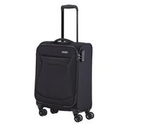 travelite Maleta de mano con 4 ruedas, carcasa blanda, tamaño equipaje de cabina IATA; serie CHIOS, carro con protección de bordes y función de enganche, 55 cm, 34 litros