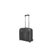 travelite Maletín rígido para portátil para equipaje de mano de 2 ruedas con forro interior reciclado, serie ELVAA:vehículo de negocios con esquinas protectoras y función de enganche, 42 cm, 30 litros