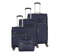 Travelite Miigo 4 ruedas Juego de maletas 4 piezas Con asa expansible azul