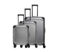 Travelite Millennium 4 ruedas Juego de maletas 3 piezas Con asa expansible plateado