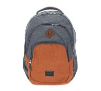 travelite mochila Basic Melange Backpack Grey / Orange