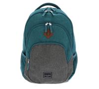 travelite mochila Basic Melange Backpack Petrol / Grey