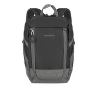 travelite Mochila básica unisex para adultos, equipaje y equipaje de mano (1 paquete), 14 litros, negro/gris