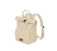 travelite Mochila de equipaje de mano, mochila para ordenador portátil de 14 pulgadas, Basic Short Handle Rollup, mochila de viaje, función Rolltop, Off-Blanco