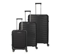 Travelite Mooby 4 ruedas Juego de maletas 3 piezas Con asa expansible negro