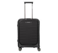 Travelite Mooby - Trolley de cabina con 4 ruedas y bolsillo delantero S 55 cm (black)