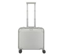 Travelite Next 4 ruedas Carrito de negocios 43 cm plateado
