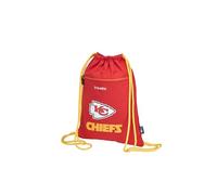 travelite NFL Bolsa de Deporte con Cordón Kansas City Chiefs, bolsa ligera de poliéster resistente con apertura de cordón y bolsillo exterior con cremallera, correas dobles extra gruesas