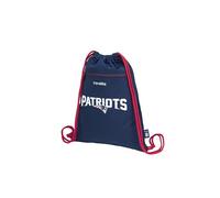 travelite NFL Bolsa de Deporte con Cordón New England Patriots, bolsa ligera de poliéster resistente con apertura de cordón y bolsillo exterior con cremallera, correas dobles extra gruesas