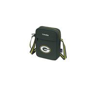 travelite NFL Bolso Bandolera Green Bay Packers, bolso bandolera compacto con compartimentos con cremallera y correa ajustable de poliéster resistente, 17 x 22 x 6 cm