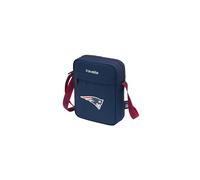 travelite NFL Bolso Bandolera New England Patriots, bolso bandolera compacto con compartimentos con cremallera y correa ajustable de poliéster resistente, 17 x 22 x 6 cm