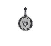 Travelite NFL Etiqueta de Equipaje Las Vegas Raiders, etiqueta de silicona con campo de dirección, flexible y robusta, para identificar fácilmente maleta, mochila o bolsa de viaje, 9 x 9 x 0,7 cm