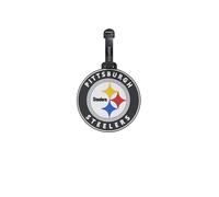 Travelite NFL Etiqueta de Equipaje Pittsburgh Steelers, etiqueta de silicona con campo de dirección, flexible y robusta, para identificar fácilmente maleta, mochila o bolsa de viaje, 9 x 9 x 0,7 cm