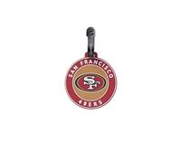 Travelite NFL Etiqueta de Equipaje San Francisco 49ers, etiqueta de silicona con campo de dirección, flexible y robusta, para identificar fácilmente maleta, mochila o bolsa de viaje, 9 x 9 x 0,7 cm