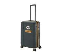 Travelite NFL Green Bay Packers - Maleta rígida expandible de plástico ABS con Cerradura TSA y 4 Ruedas Dobles, 45 x 67 x 26,5-30 cm, 3,9 kg, 69-80 L