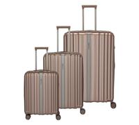 Travelite Paros 4 ruedas Juego de maletas 3 piezas beige