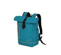 Travelite Rolltop Basic - Mochila impermeable para bicicleta, con cierre enrollable y reflectores, 48 cm, 19 litros, Harbor Blue, Rucksack 48 cm, Mochila impermeable con cierre enrollable