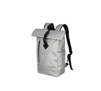 Travelite Rolltop Basic - Mochila impermeable para bicicleta, con cierre enrollable y reflectores, 48 cm, 19 litros, plata, Rucksack 48 cm, Mochila impermeable con cierre enrollable