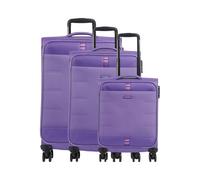 Travelite Rügen Juego de hombretas (4 ruedas) púrpura, polyester, 46 x 78 x 30cm