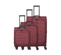 Travelite Skaii 4 ruedas Juego de maletas 3 piezas Con asa expansible rojo
