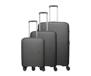 Travelite Tamaris x Travelite Voyaage 4 ruedas Juego de maletas 3 piezas Con asa expansible gris