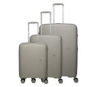 Travelite Tamaris x Travelite Voyaage 4 ruedas Juego de maletas 3 piezas con pliegue de expansión amarillo