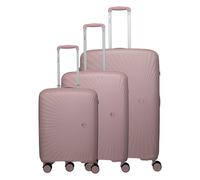 Travelite Tamaris x Travelite Voyaage 4 ruedas Juego de maletas 3 piezas con pliegue de expansión rojo