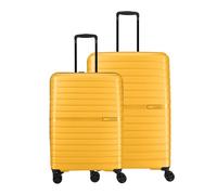 Travelite Trent - Juego de 4 Ruedas con Ruedas (rígidas, tamaño L/M), Amarillo, Trolley Set L/M, Carro rígido con 4 Ruedas