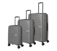Travelite Trient - Juego de Maletas de 4 Ruedas (3 Piezas, Tallas L/M/S, Equipaje, Serie TRIENT: carros rígidos con candado de combinación TSA (Maleta de Mano sin TSA), Antracita, Trolley Set L/M/S,