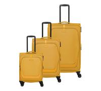 Travelite Umbria 4 ruedas Juego de maletas 3 piezas Con asa expansible amarillo