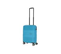 travelite valigia a mano a guscio rigido a 4 ruote piccola con chiusura TSA, serie WAAL: trolley robusto con rivestimento riciclato, 55 cm, 36 litri