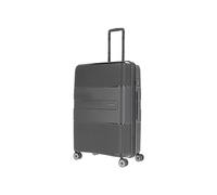 travelite valigia rigida a 4 ruote misura L con chiusura TSA, serie di bagagli WAAL: Valigia da viaggio robusta con fodera riciclata, 76 cm, 98 litri