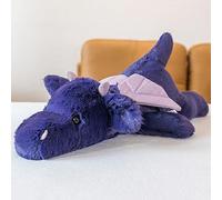 TRAVELKNOT Peluche Dragón Morado 50cm Grandes Suave Juguete Dragón Peluche Ponderado Ansiedad Adultos Abrazar Almohada Regalo para Niños y Niñas