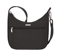 Travelon Anti-Theft Essentials East/West Hobo Bag, Bandolera, Unisex Adulto, Black, 10.25 W x 9.5H x 3 D