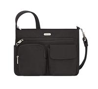 Travelon Anti-Theft Essentials Patch Pocket Crossbody Bag Bandolera, Black, Talla única Unisex Adulto