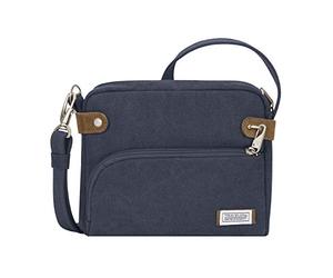 Travelon Anti-Theft Heritage Crossbody Bag Bandolera Unisex, añil, talla única, Correa para