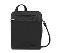 Travelon Bandolera pequeña antirrobo Metro, Bolso Cruzado Unisex Adulto, Negro, 9.75 x 10.75 x 2
