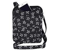 Travelon Anti-Theft Signature Slim Pouch (A B/W SMALL FLOWER PRINT)