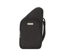 Travelon Bandolera compacta unisex antirrobo Essentials, Black, Compact Crossbody, Bolsa cruzada compacta antirrobo Essentials