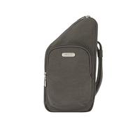 Travelon Bandolera esencial unisex, gris, Compact Crossbody, Bolso bandolera