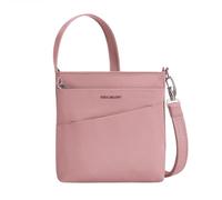 Travelon Bandolera pequeña antirrobo, Rosa (Desert Pink), 8.5”W X 8.5”H X 2.25”D